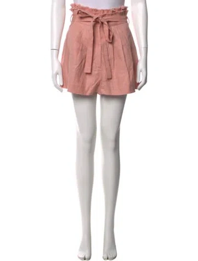 Pre-owned Alexis Linen Mini Shorts In Pink