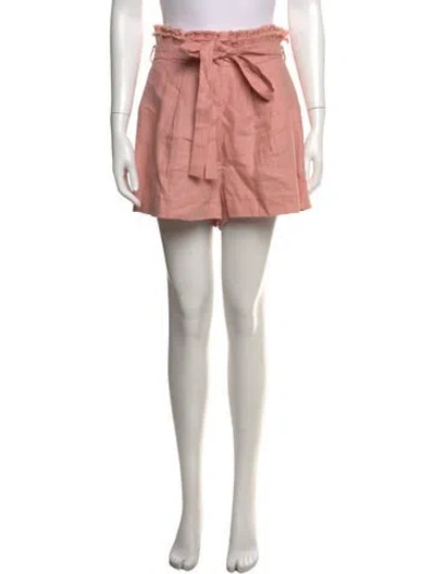 Pre-owned Alexis Linen Mini Shorts In Pink
