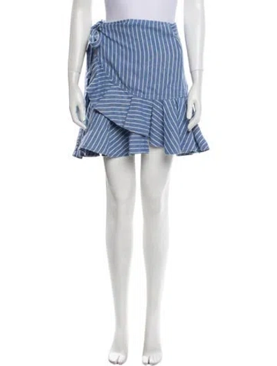 Pre-owned Alexis Linen Mini Skirt In Multi