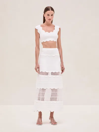 Alexis Lise Top In White
