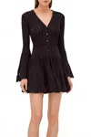Alexis Lolie Mini Dress In Black In Black