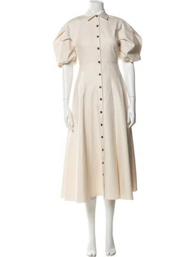 Pre-owned Alexis Long Dress In Neutral