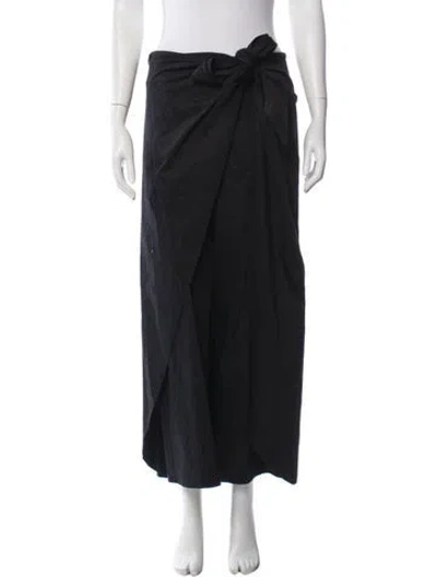Pre-owned Alexis Long Skirt In Black
