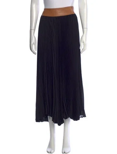 Pre-owned Alexis Long Skirt In Black