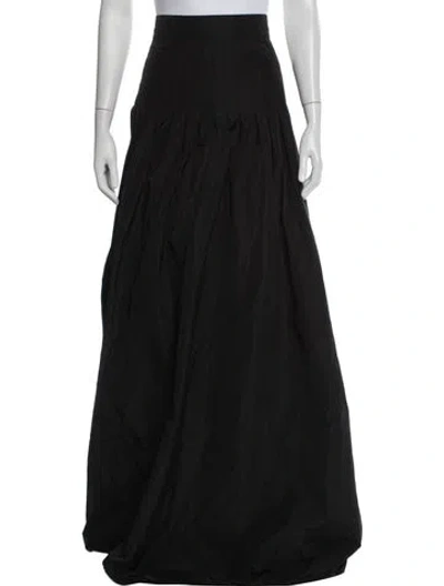Pre-owned Alexis Long Skirt In Black
