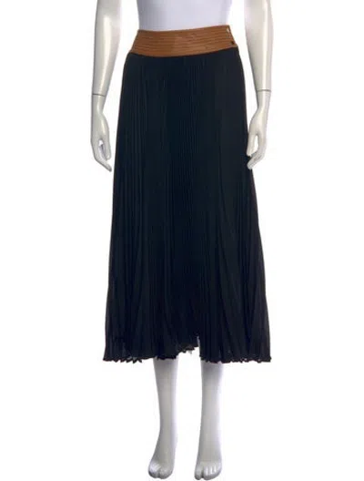 Pre-owned Alexis Long Skirt In Black
