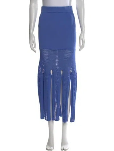 Pre-owned Alexis Long Skirt In Blue