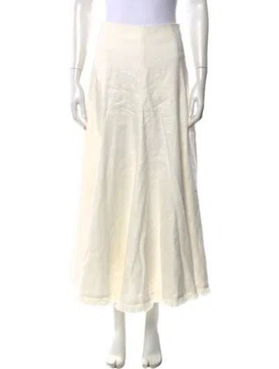 Pre-owned Alexis Long Skirt In Neutrals
