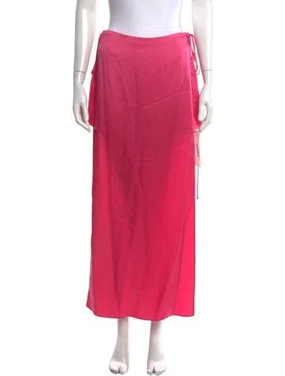 Pre-owned Alexis Long Skirt In Pink