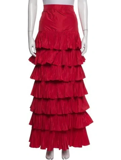 Pre-owned Alexis Long Skirt W/ Tags In Red