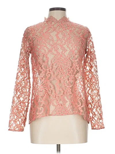 Pre-owned Alexis Long Sleeve Blouse In Orange