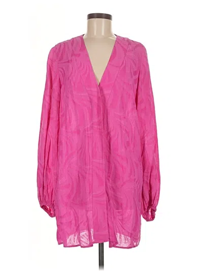 Pre-owned Alexis Long Sleeve Blouse In Pink