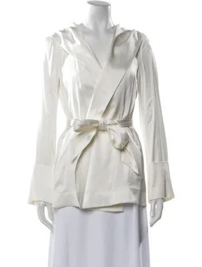 Pre-owned Alexis Long Sleeve Blouse W/ Tags In White