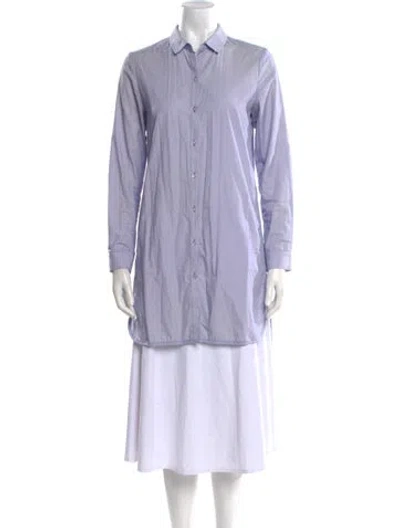 Pre-owned Alexis Long Sleeve Tunic In Purple