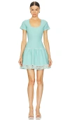 Alexis Lorie Mini Dress In Blue In 蓝色