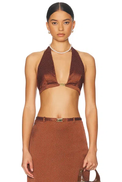 Alexis Lotte Top In Sienna Dot