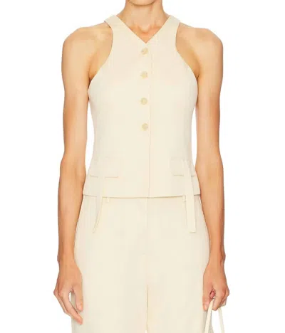 Alexis Lucky Vest With Faux Front Pockets In Havana In Neutral