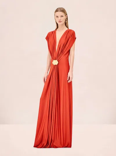 Alexis Lunaria Dress In Red