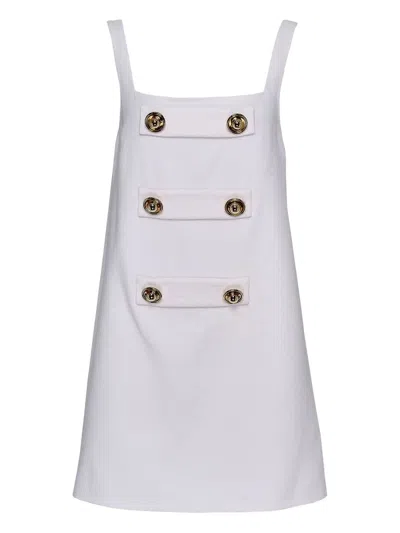 Alexis Luya Button-detailed Mini Dress In White