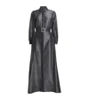 Alexis Mabille Belted Maxi Shirt Dress In Black
