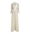 Alexis Mabille Crepe Belted Gown In Beige