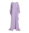 Alexis Mabille Crystal-embellished Kaftan Maxi Dress In Purple
