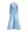 Alexis Mabille Radzimir Notched-lapel Gown In Blue