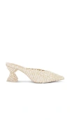 Alexis Madeline Mule In Natural & Off White