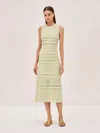 Alexis Madie Knit Cotton Midi Dress In Mint