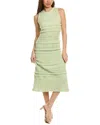 Alexis Madie Knit Cotton Midi Dress In Green