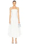 Alexis Maitland Midi Dress In White
