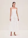 Alexis Maitland Midi Dress In White In White