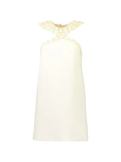 Alexis Manuela Beaded Dress In Nude