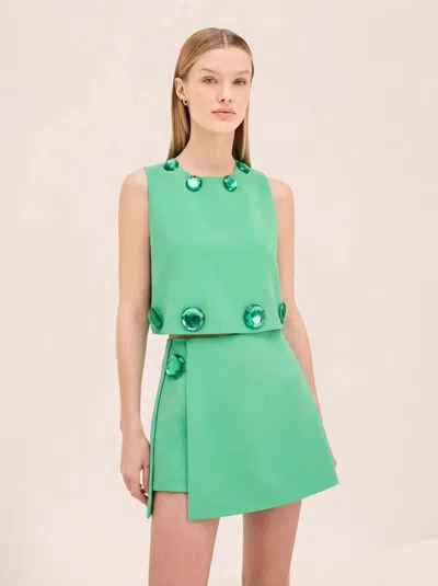 Alexis Maree Top In Green