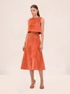 Alexis Marni Top Amber Suede In Orange