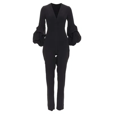 Alexis Maximila Crepe Tapered Jumpsuit In Black