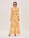 Alexis Mazzara Midi Dress In Amber Lily