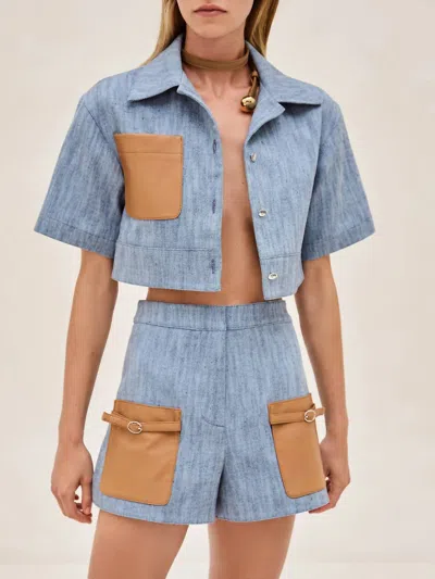 Alexis Mccoy Short In Stone Blue