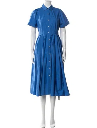 Pre-owned Alexis Midi Length Dress In Blue