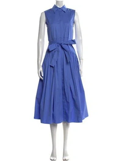 Pre-owned Alexis Midi Length Dress In Blue