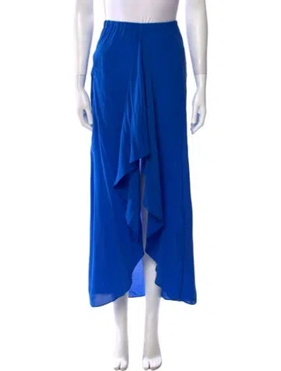 Pre-owned Alexis Midi Length Skirt In Blue