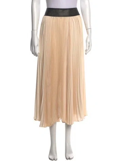 Pre-owned Alexis Midi Length Skirt In Neutral