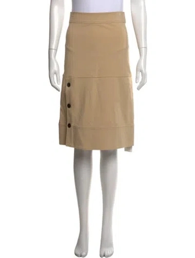 Pre-owned Alexis Midi Length Skirt In Neutral
