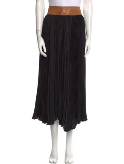 Pre-owned Alexis Midi Length Skirt W/ Tags In Black