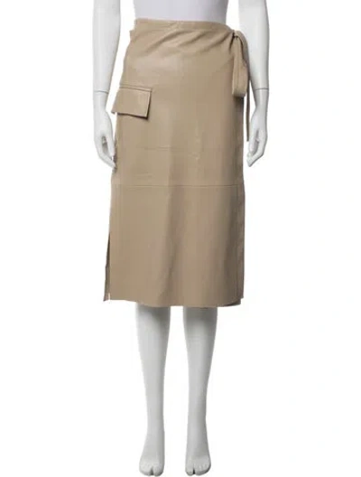 Pre-owned Alexis Midi Length Skirt W/ Tags In Neutrals