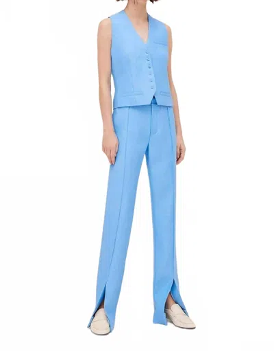 Alexis Miko Button-down Vest In Santorini In Blue