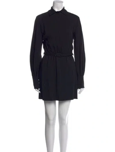 Pre-owned Alexis Mini Dress In Black