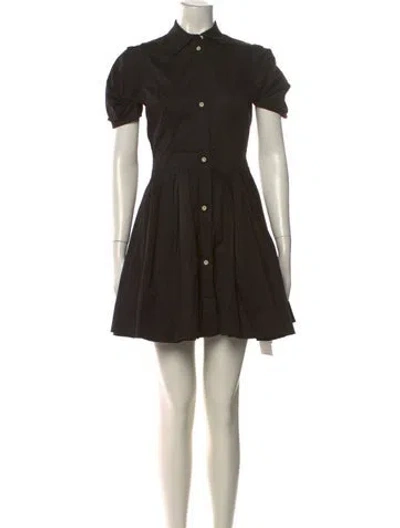 Pre-owned Alexis Mini Dress In Black