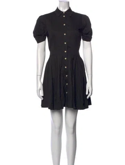 Pre-owned Alexis Mini Dress In Black