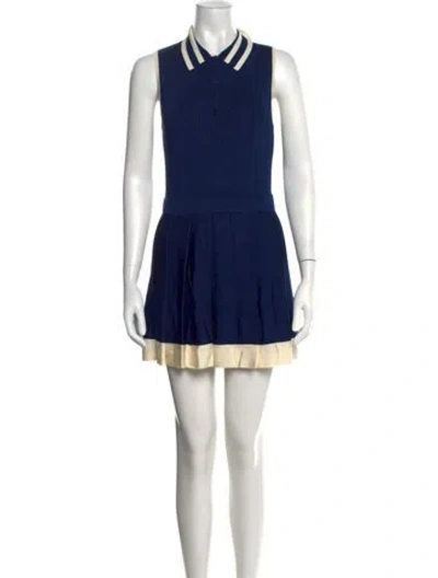 Pre-owned Alexis Mini Dress In Blue